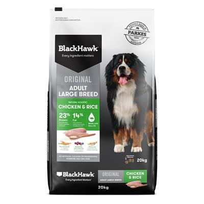 Masterpet – Black Hawk - Adult Chicken & Rice Large Breed 20kg – Simply ...