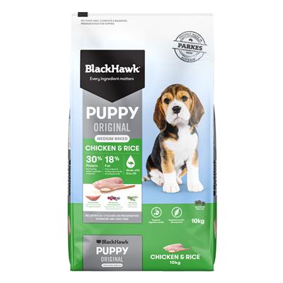 Black Hawk - Puppy Chicken & Rice Medium Breed Original